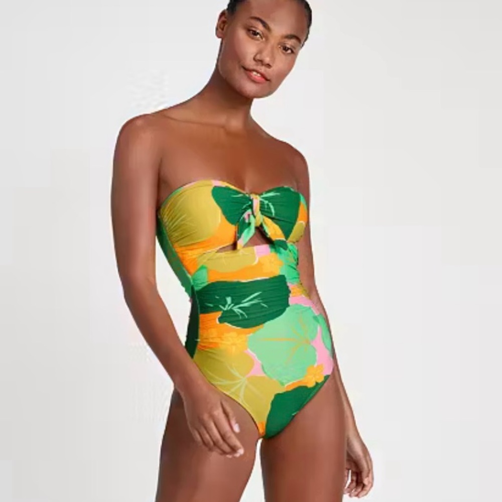 Kate Spade Tie Bandeau One-Piece